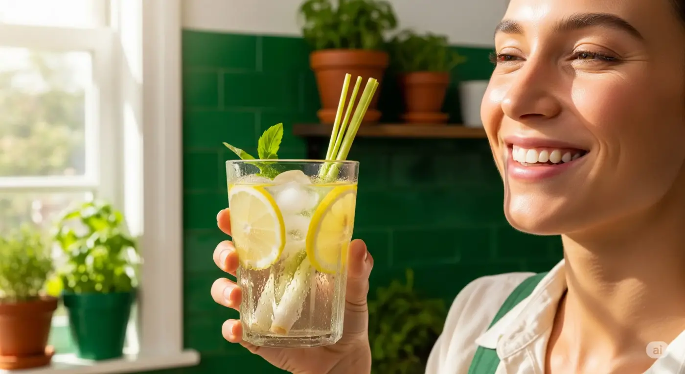 cach lam nuoc chanh sa uong giam can 1