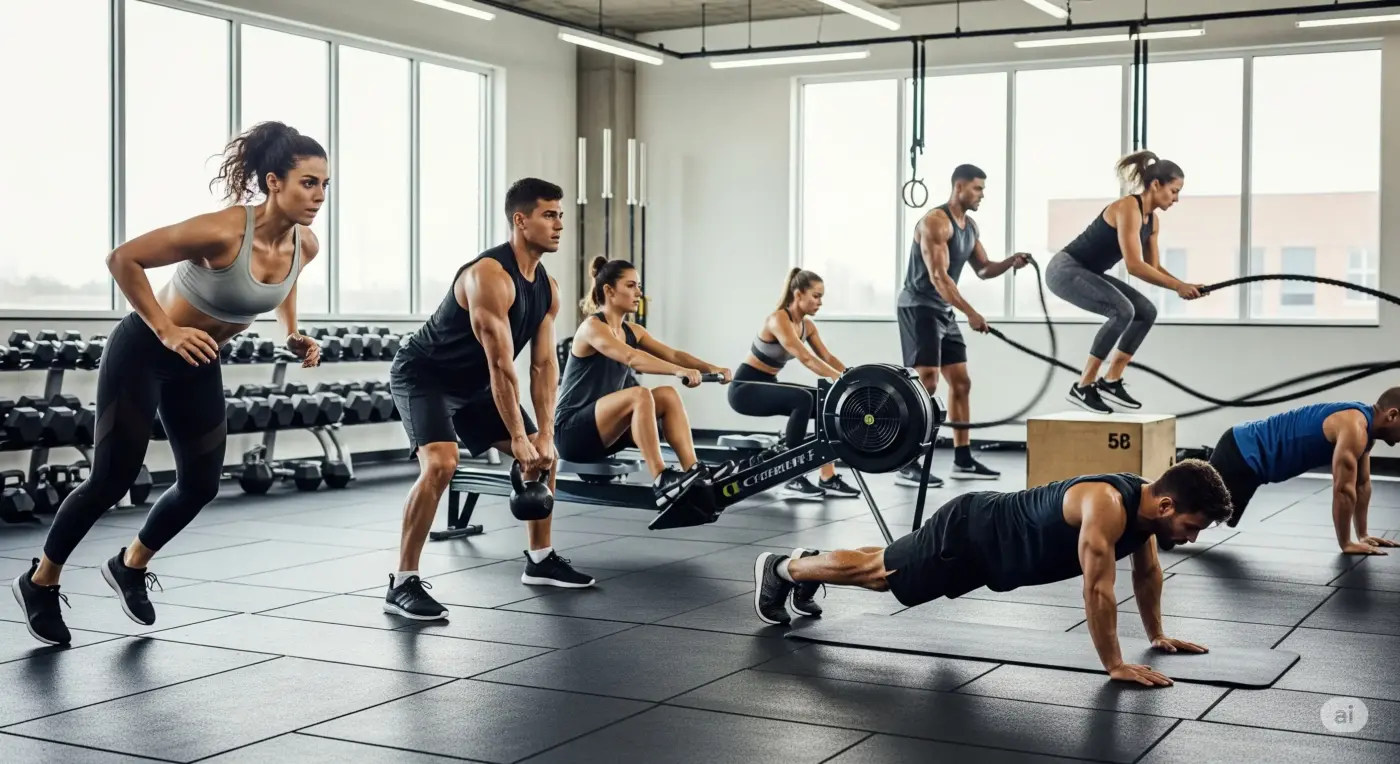 HIIT có phải kháng lực không? So sánh với tập sức mạnh, CrossFit và Pilates 8 hiit co phai khang luc khong 7